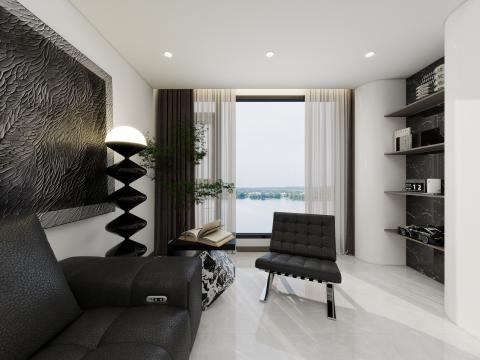 黑白灰小户型星光都会